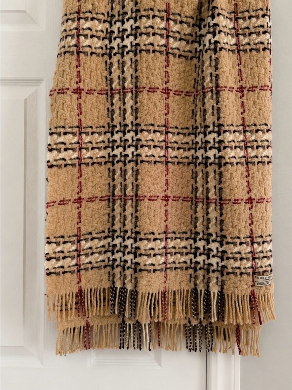 Burberry London Nova Check Scarf Made in Scotland Merino Wool Cashmere